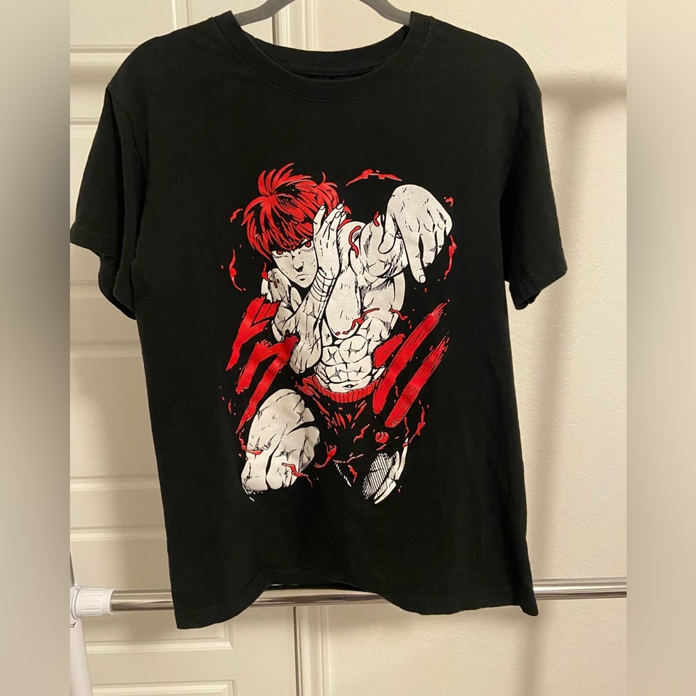 Baki Hanma  Black and Red Graphic Men's T-Shirt